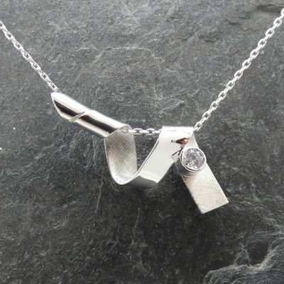 Pendentif fantaisie zirconium